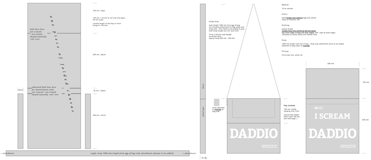 I SCREAM DADDIO British Council SL bag plan