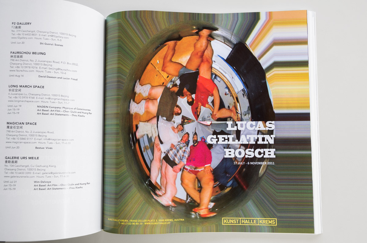 LUCAS GELATIN BOSCH - Krems - Artforum advert Julian Simmons