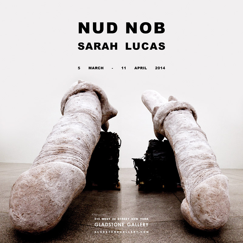 NUD NOB Sarah Lucas - Artforum advert 2014 Julian Simmons