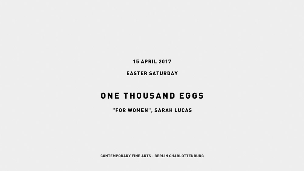 FunQroc ONE THOUSAND EGGS Sarah Lucas 1