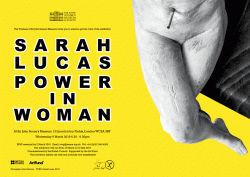 POWER IN WOMAN - SARAH LUCAS | Private View card
